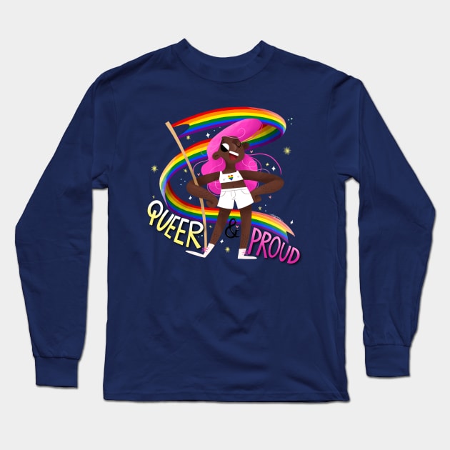 Queer & Proud - rainbow heart Long Sleeve T-Shirt by Gummy Illustrations